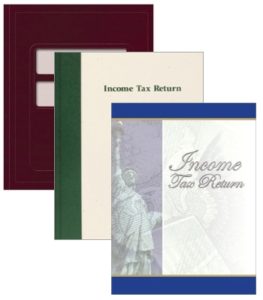 Tax Return Folders and Imprinted Folders at Discount Prices from The Tax Form Gals