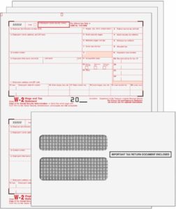 W2 Form Set with Envelopes from Discount Tax Forms and ZBP Forms, by The Tax Form Gals