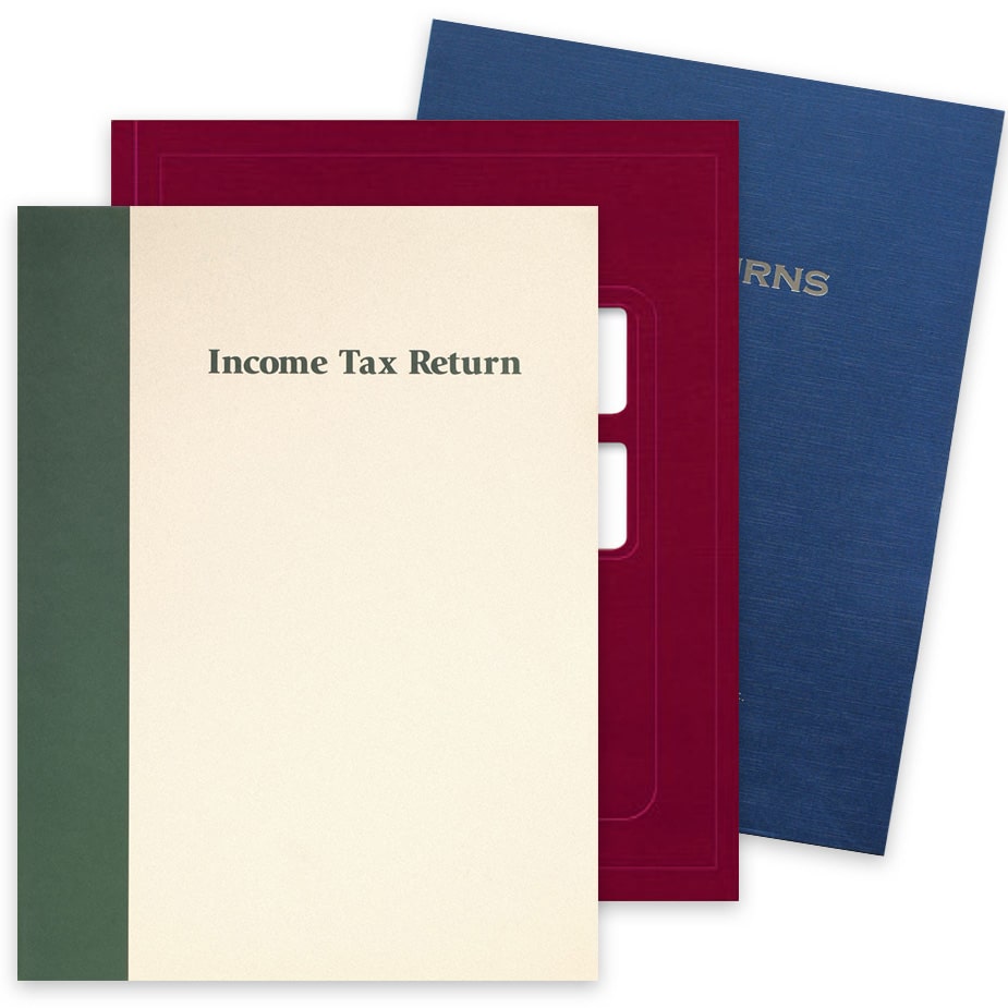 Client Income Tax Return Presentation Folders for CPAs and Accountants - TaxFormGals.com